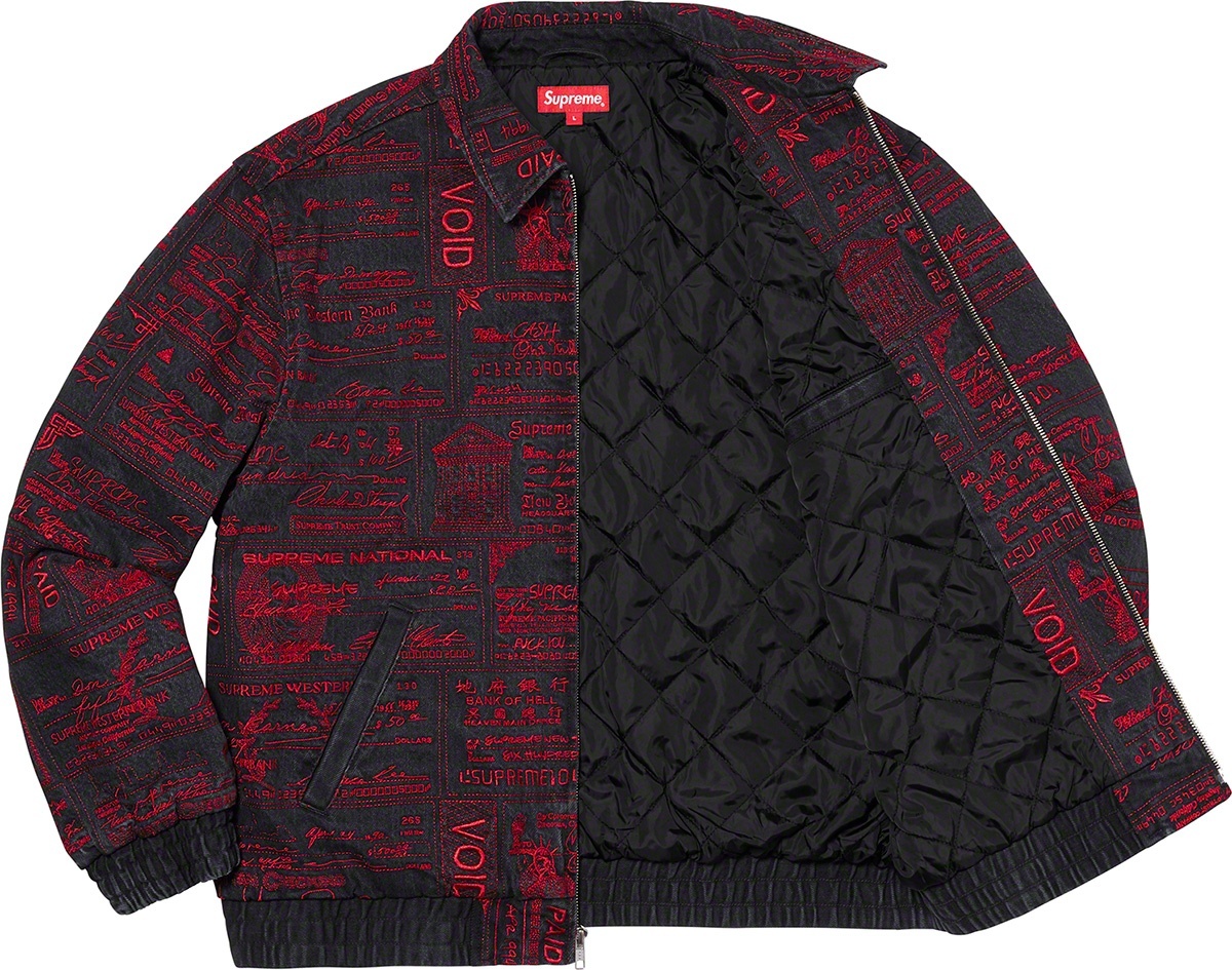 Checks Embroidered Denim Jacket view 8
